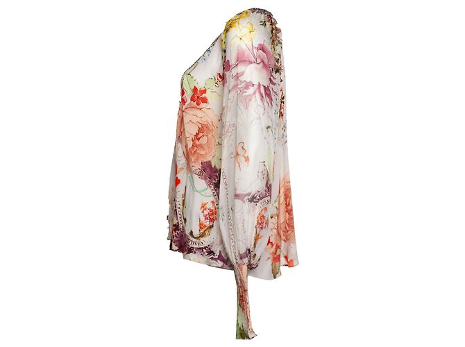 Blusa estampada floral CAMILLA con strass - vista 2