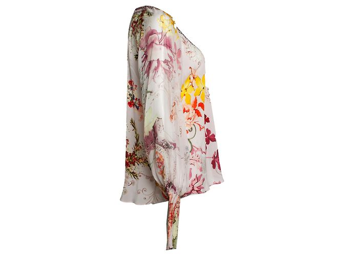 Blusa estampada floral CAMILLA con strass - vista 4