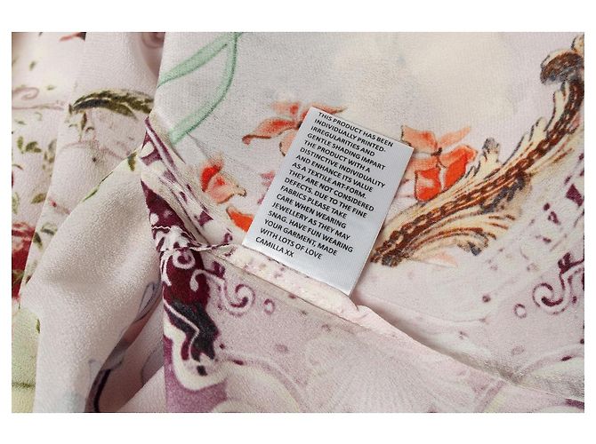 Blusa estampada floral CAMILLA con strass - vista 5