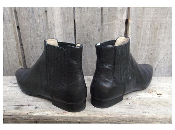 Stivaletti Chelsea Joseph in pelle nera Nero - vista 4