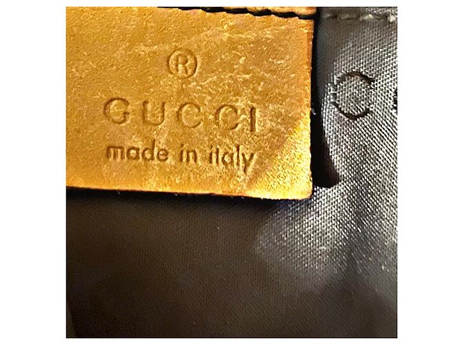 Bamboo Borsa a spalla Gucci Monogram GG con manico in bambù e tracolla Web Beige - vista 15