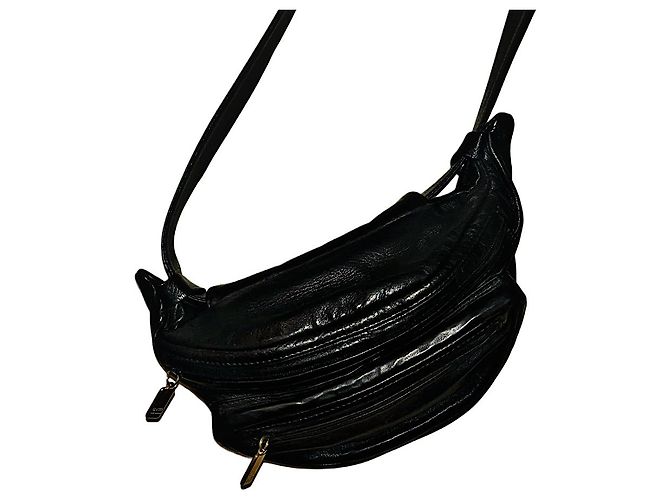 Gucci Tom Ford 96 AW Mini Borsa a Tracolla in Pelle di Vitello Nera Nero - vista 3