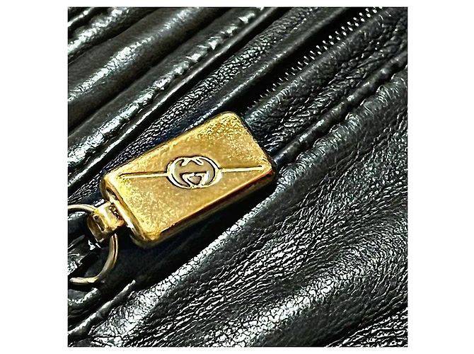 Gucci Tom Ford 96 AW Mini Borsa a Tracolla in Pelle di Vitello Nera Nero - vista 6