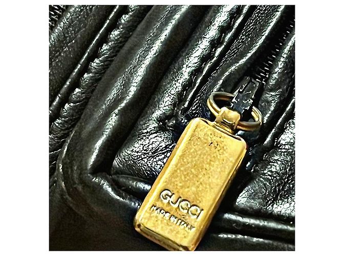 Gucci Tom Ford 96 AW Mini Borsa a Tracolla in Pelle di Vitello Nera Nero - vista 7