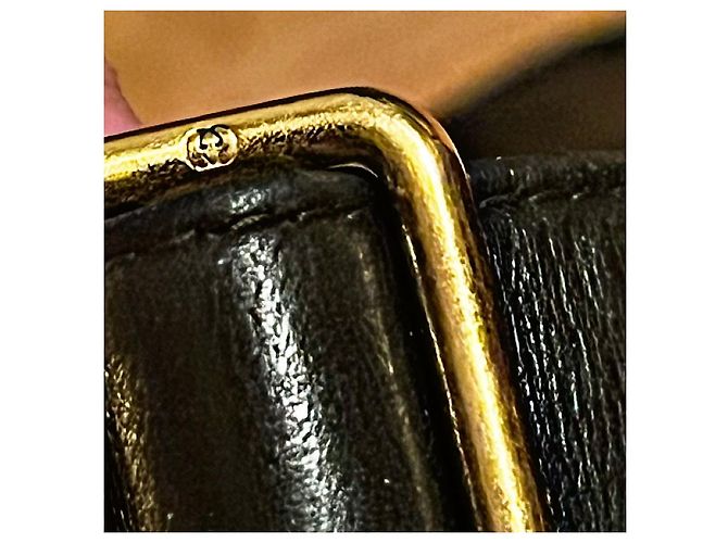 Gucci Tom Ford 96 AW Mini Borsa a Tracolla in Pelle di Vitello Nera Nero - vista 8