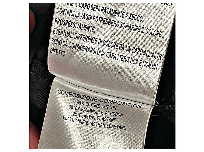 Gucci Tom Ford Rare Black Bondage Style Denim Negro - vista 20