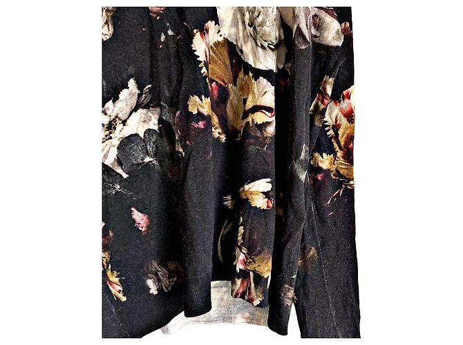 Vintage Alexander McQUEEN Archive 95 AW Seidenmischung botanischer und Federpullover Mehrfarben - Ansicht 4