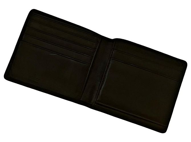 Gucci Black Calf Leather Web Wallet - view 4