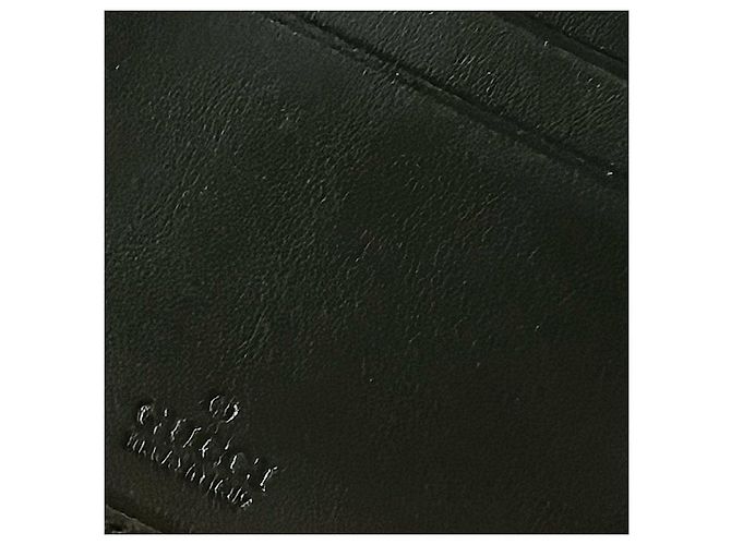 Gucci Black Calf Leather Web Wallet - view 5