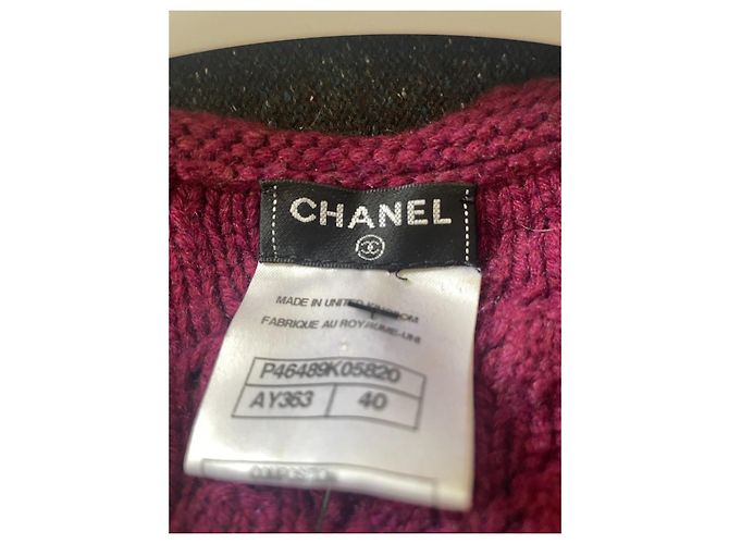 Cambon Chanel 2013 Suéter París-Edimburgo FR40 Morado oscuro - vista 3
