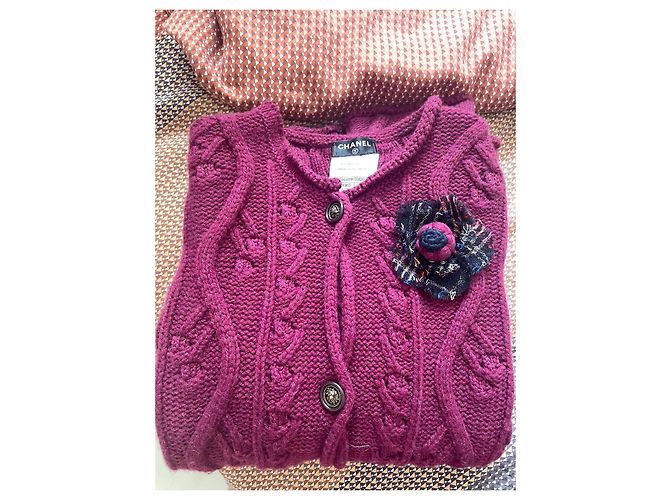 Cambon Chanel 2013 Suéter París-Edimburgo FR40 Morado oscuro - vista 8