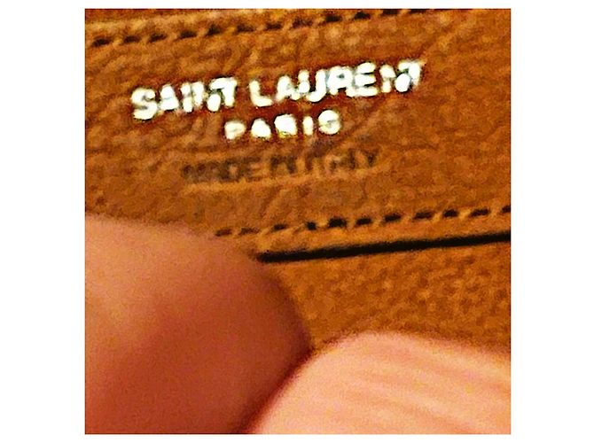 Borsa Serpente in pelle e suede dell'archivio Saint Laurent 16 AW Hedi Slimane autentica Marrone - vista 13