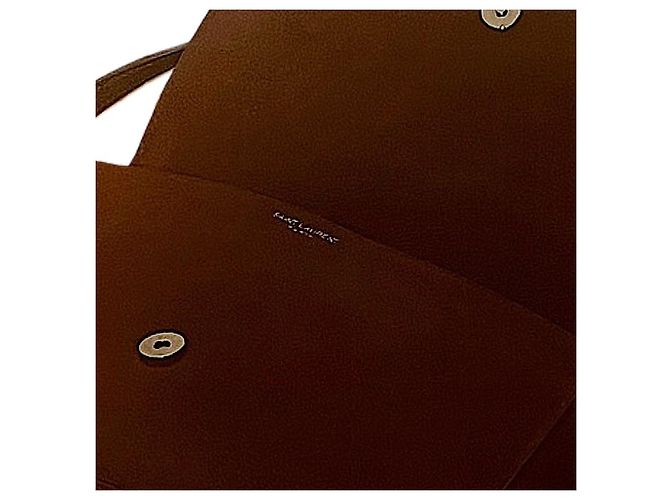 Borsa Serpente in pelle e suede dell'archivio Saint Laurent 16 AW Hedi Slimane autentica Marrone - vista 7