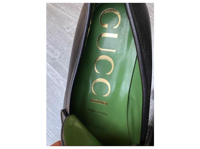 Décolleté Gucci in pelle nera 38 Nero - vista 4