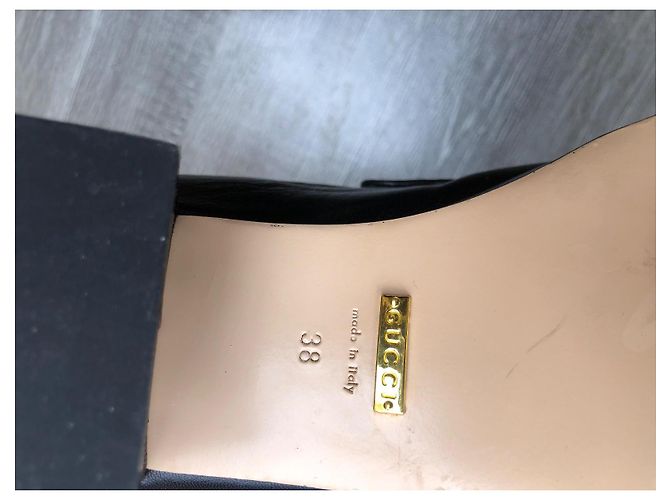 Décolleté Gucci in pelle nera 38 Nero - vista 7