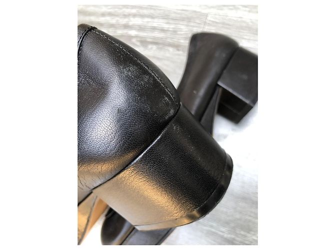 Décolleté Gucci in pelle nera 38 Nero - vista 9