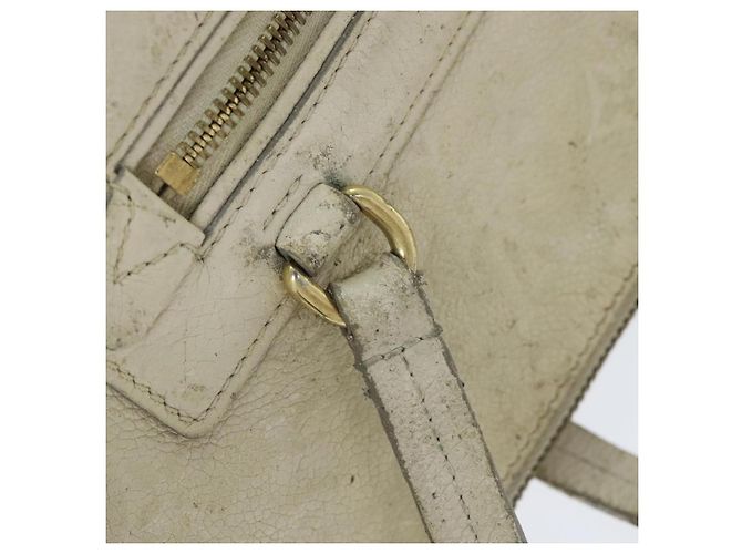 LOUIS VUITTON Borsa Tote Lumineuse PM Monogram Empreinte Neige M93411 Auth 86195 Bianco - vista 9