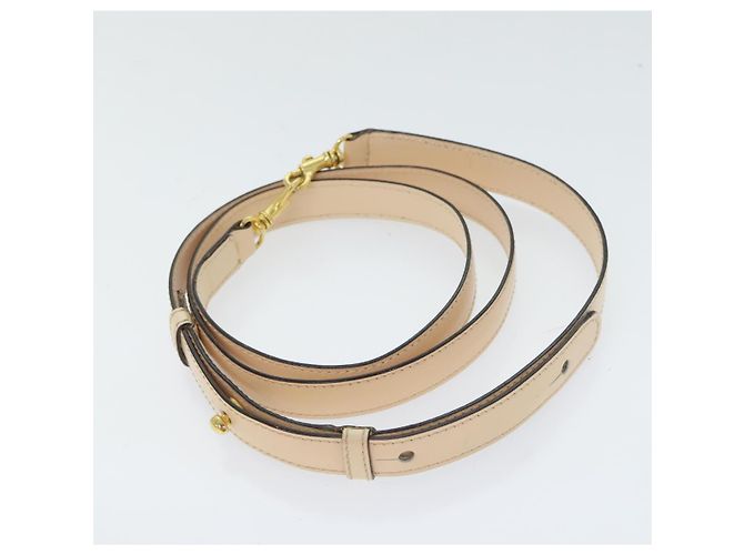 Céline Borsa a mano CELINE in pelle 2 vie crema oro Auth 91296 D'oro Crudo - vista 21
