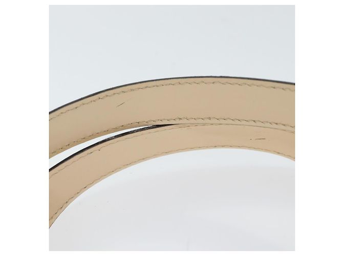Céline Borsa a mano CELINE in pelle 2 vie crema oro Auth 91296 D'oro Crudo - vista 8