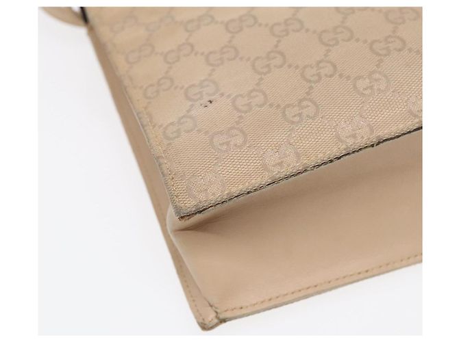 GUCCI GG Canvas Tote Bag Beige Silber 002 1053 Auth 90509 - Ansicht 15