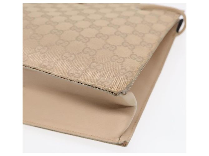 GUCCI GG Canvas Tote Bag Beige Silber 002 1053 Auth 90509 - Ansicht 16