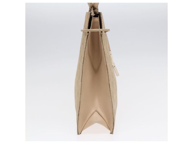 GUCCI GG Canvas Tote Bag Beige Silber 002 1053 Auth 90509 - Ansicht 3