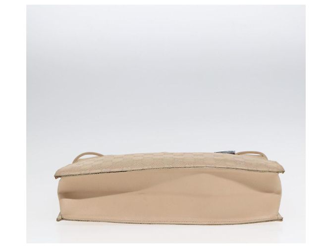GUCCI GG Canvas Tote Bag Beige Silber 002 1053 Auth 90509 - Ansicht 5
