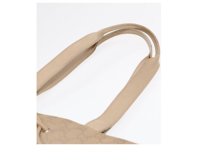 GUCCI GG Canvas Tote Bag Beige Silber 002 1053 Auth 90509 - Ansicht 8