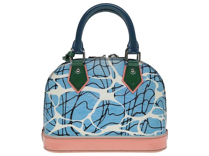 LOUIS VUITTON Epi Alma PM Borsa a Mano 2way Blu M41571 LV Auth bs18182 - vista 13