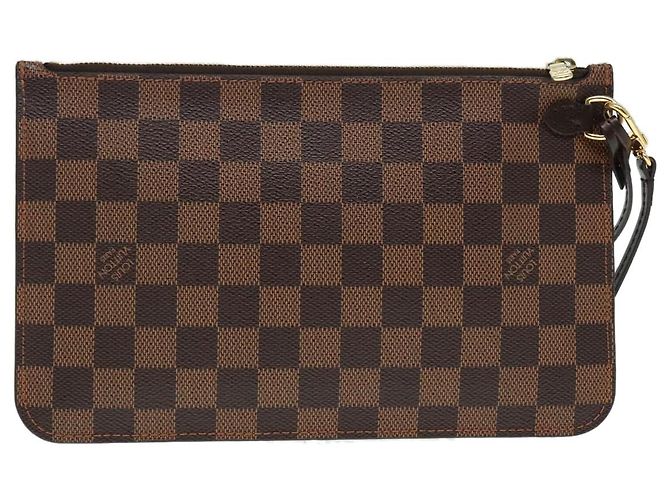 LOUIS VUITTON Poche Accessoire Damier Ebene Neverfull MM LV Auth 90028 - vue 2