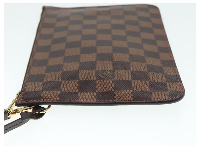 LOUIS VUITTON Poche Accessoire Damier Ebene Neverfull MM LV Auth 90028 - vue 4