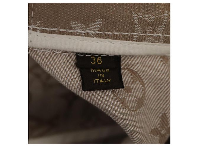 DENIM-Rock Monogram LOUIS VUITTON 36 Beige LV Auth am6864 - Ansicht 12
