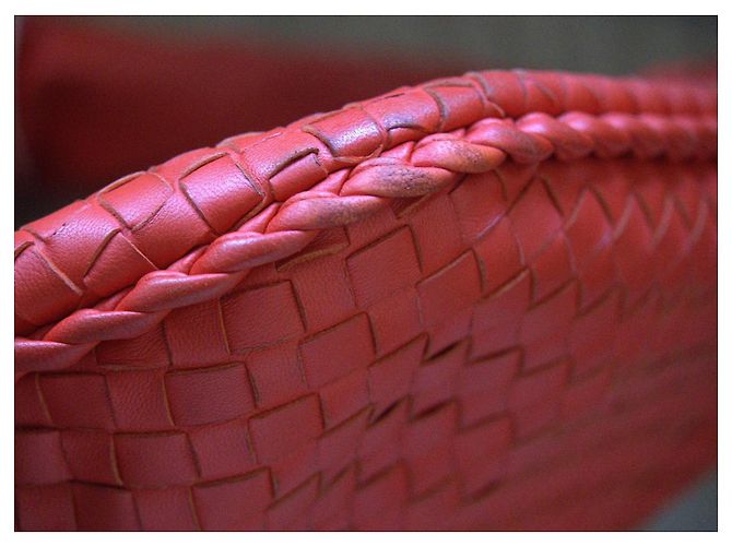 Bottega Veneta Vintage Intrecciato Hobo Roja - vista 12