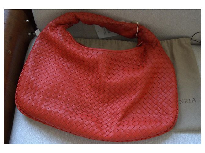 Bottega Veneta Vintage Intrecciato Hobo Roja - vista 14