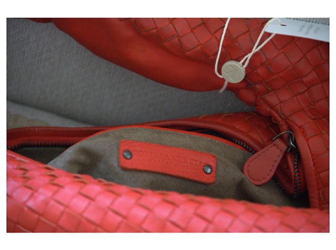 Bottega Veneta Vintage Intrecciato Hobo Roja - vista 6