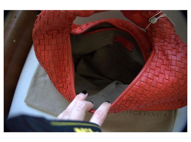 Bottega Veneta Vintage Intrecciato Hobo Roja - vista 8