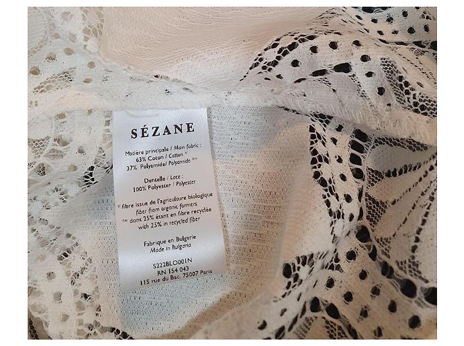 SéZane Bianca Spitzenbluse weiß - Ansicht 7