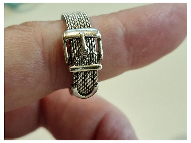 Tiffany & Co Somerset / Gewebte Gürtelschnalle aus 925er Silber - Ansicht 2