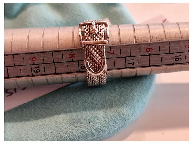 Tiffany & Co Somerset / Gewebte Gürtelschnalle aus 925er Silber - Ansicht 5