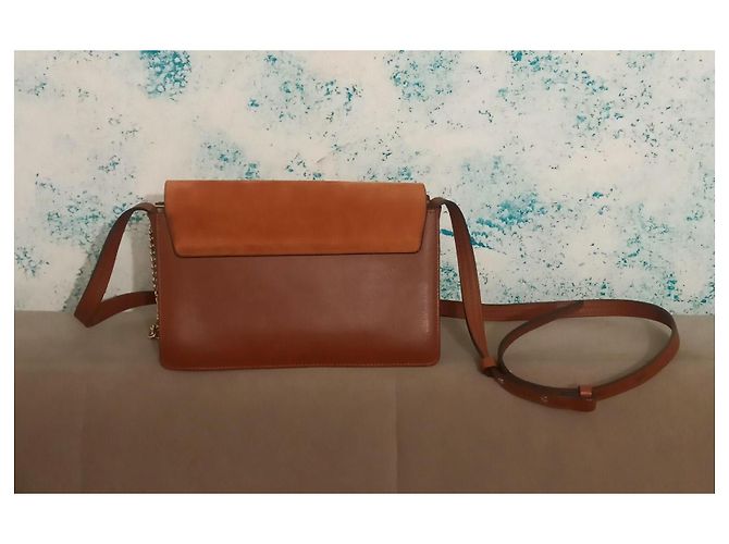 Faye Borsa Chloé Cognac in scamosciato e pelle - vista 6