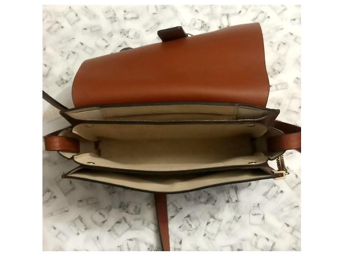 Faye Borsa Chloé Cognac in scamosciato e pelle - vista 7