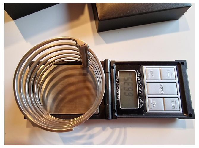 Bracciale rigido con cerniera Gucci in argento - vista 12