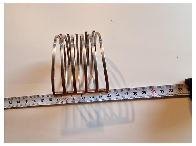 Bracciale rigido con cerniera Gucci in argento - vista 6