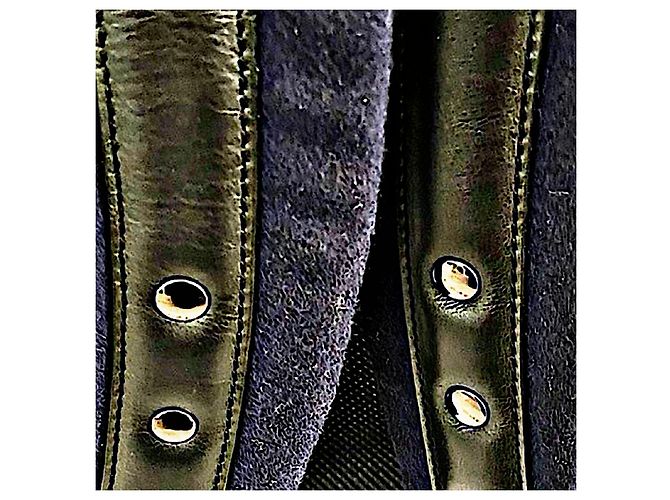 Authentic Givenchy Riccardo Tisci Wool & Mesh Studded Backpack Blue - view 8