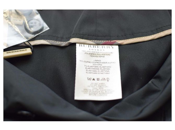 Falda corta Burberry negra de poliéster con cinturón Negro - vista 4