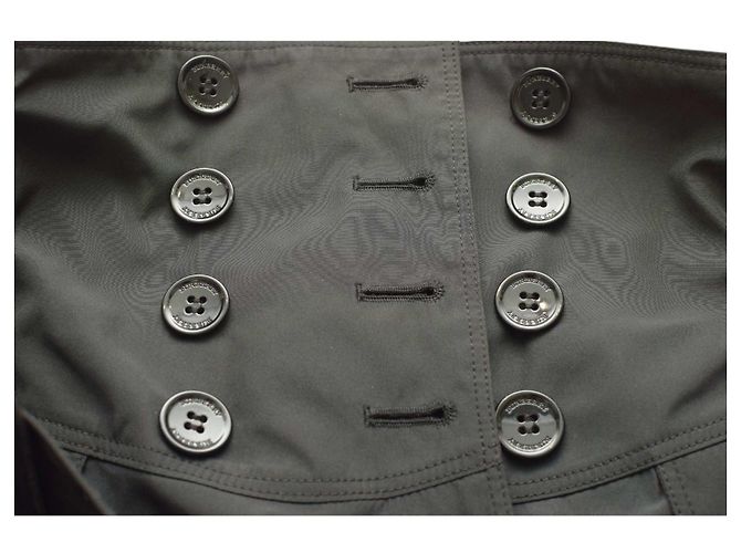 Falda corta Burberry negra de poliéster con cinturón Negro - vista 5