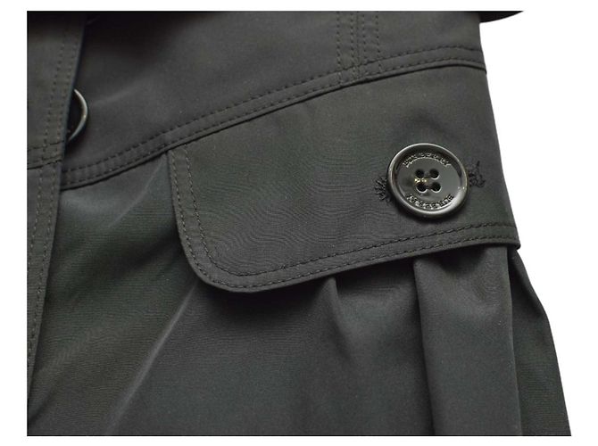 Falda corta Burberry negra de poliéster con cinturón Negro - vista 7
