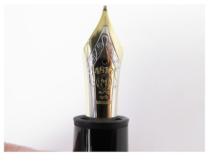 NEUER MONTBLANC MEISTERSTÜCK 149 GOLD MB132112 PISTON-FÜLLER Schwarz - Ansicht 2