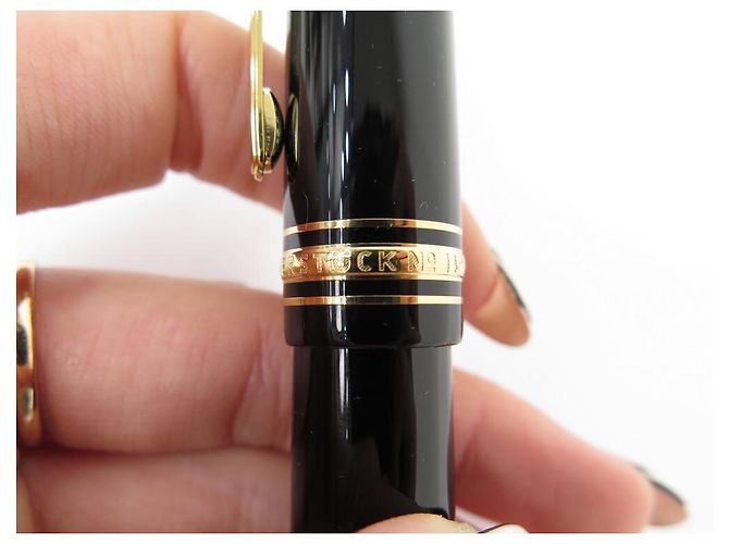 NEUER MONTBLANC MEISTERSTÜCK 149 GOLD MB132112 PISTON-FÜLLER Schwarz - Ansicht 6