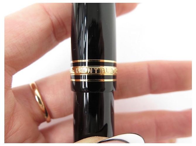 NEUER MONTBLANC MEISTERSTÜCK 149 GOLD MB132112 PISTON-FÜLLER Schwarz - Ansicht 8